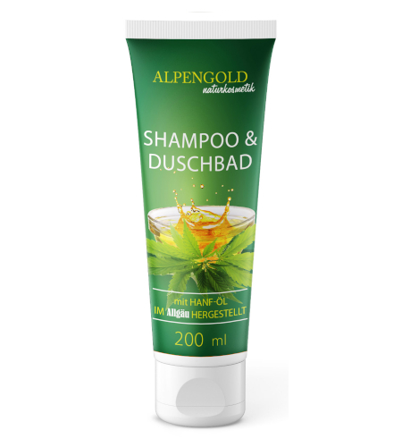 alpengold shampoo duschbad hanf front ml